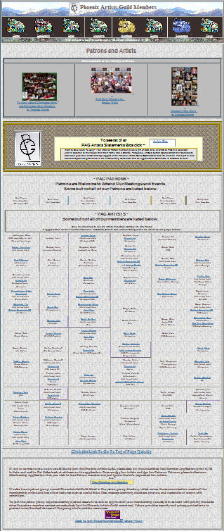 PAG Members Web page