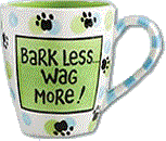 Bark Less Wag More Mug